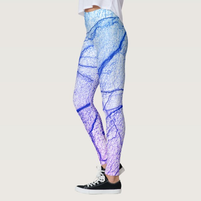 Legging Olhar de Mármore Roxo Duas Toneladas (Esquerda)