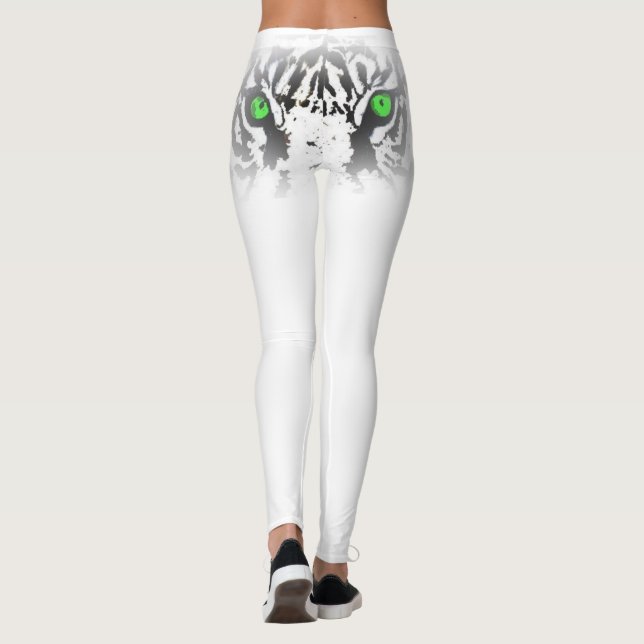 LEGGING OLHO DAS CANELEIRAS DO TIGRE - DESIGN BRANCO DO (Verso)