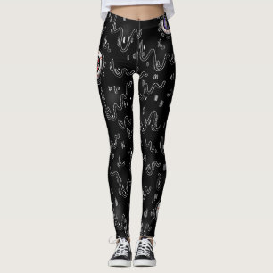 Legging Olho de Halloween Drip Assustador