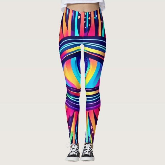 Legging Olho de Neon do Cosmos (Frente)