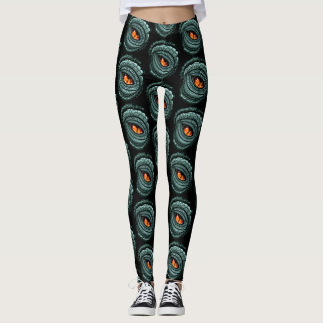 Legging Olho de Predador Réptil Primitivo (Frente)