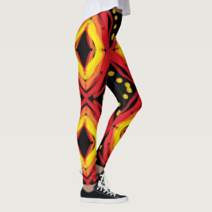 Legging Olho do Deus do Fogo arte por EelKat Wendy C Allen