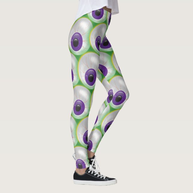 Legging Olho Roxo Verde Brilhante Olho Adormecido (Direita)