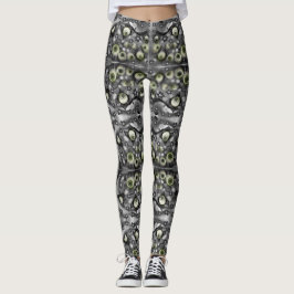Legging Olhos Fantasmagóricos Arte Gótica Assustadora de H