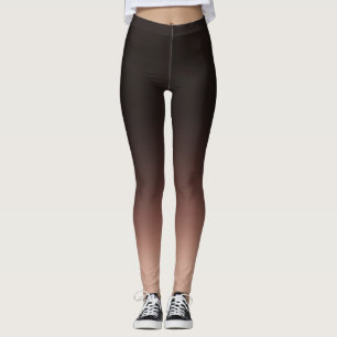 Legging Ombre preto e bege