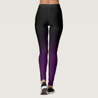 Legging Ombre preto & roxo Legginings