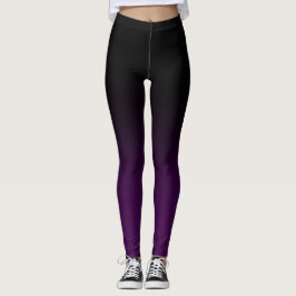 Legging Ombre preto & roxo Legginings