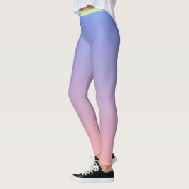 Legging Ombre Rosa Púrpura Elegante Bonito