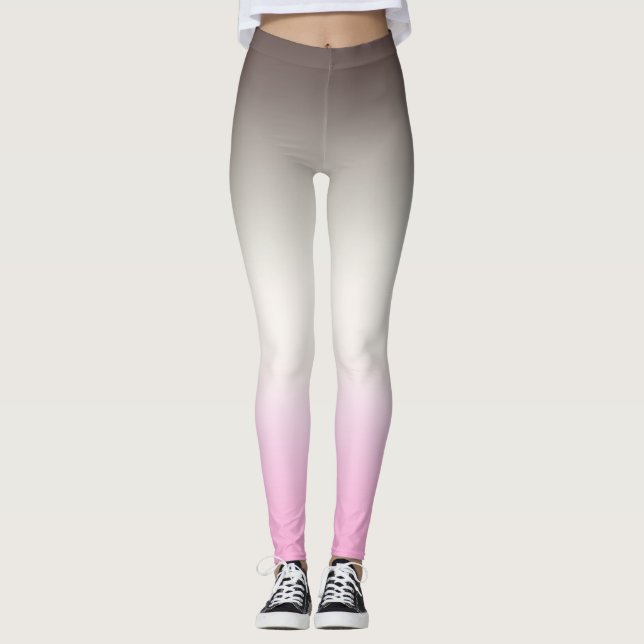 Legging Ombro cor-de-rosa cinza (Frente)