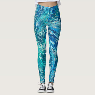Legging Onda Abstrato Fantástica