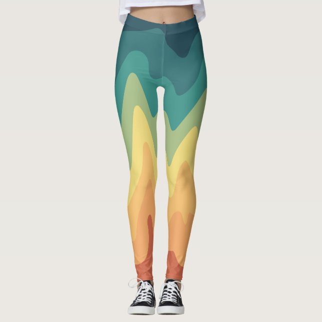Legging Onda de Cor Horizonte (Frente)