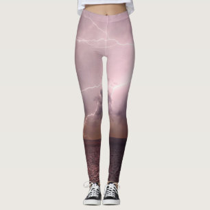 Legging Onda de Relâmpago de Tempestade Marítima