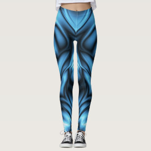 Legging Onda de Seda Azul
