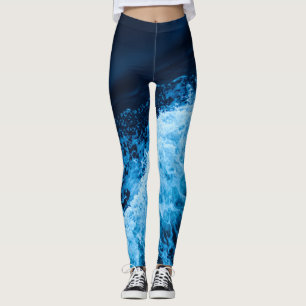Legging Ondas Azuis bonito