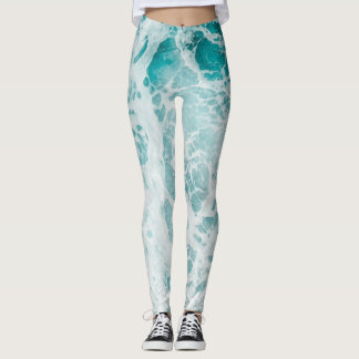 Legging Ondas azuis do oceano