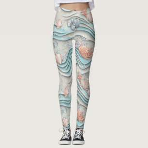Legging Ondas de Conchas na Praia Boho (7)