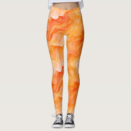 Legging Ondas de Sonho Laranja