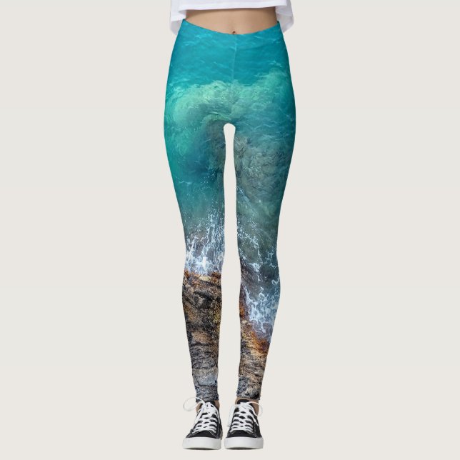 Legging Ondas do Azure (Frente)