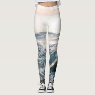 Legging Ondas do Mar Incríveis Melhor presente para aman