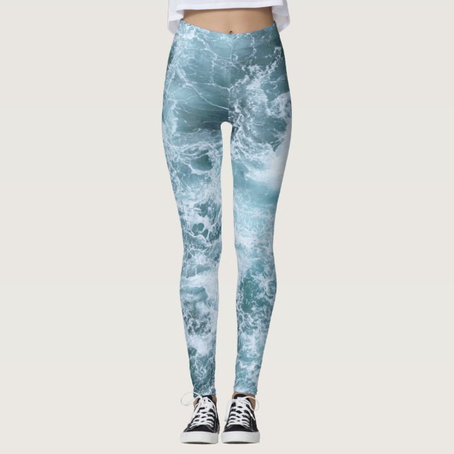 Legging Ondas do oceano (Frente)