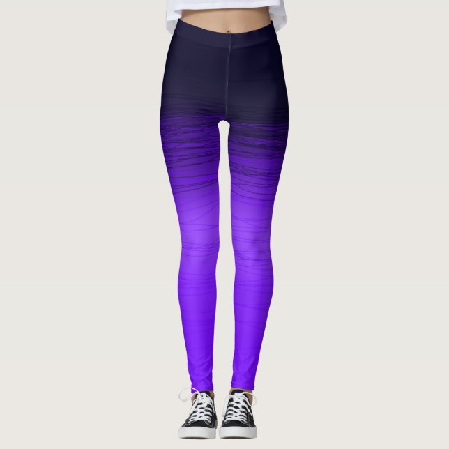Legging Ondas Noturnas Rosa (Frente)