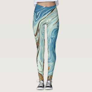 Legging Ondas primavera   Melhor pintura colorida