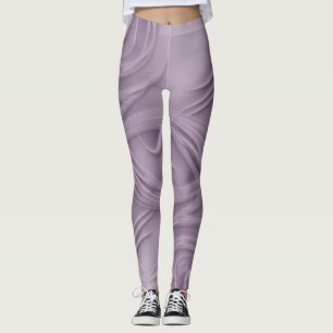 Legging Ondas sobre trabalhos de arte roxos