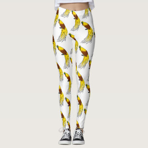 Legging Ópice menor e bonita ilustração do paraíso
