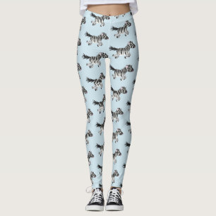 Legging Óptica engraçada e engraçada com desenho animado