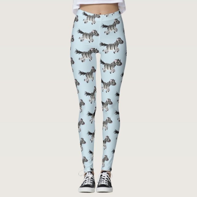 Legging Óptica engraçada e engraçada com desenho animado (Frente)