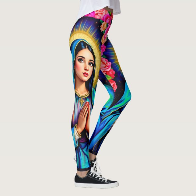 Legging Orando a Virgem Maria Nossa Senhora de Guadalupe C (Direita)