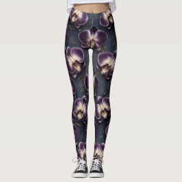 Legging Orchid Luxury Pattern – Elegant Exotic Floral 