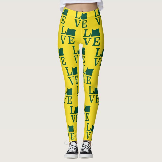 Legging Oregon LOVE Green (Frente)