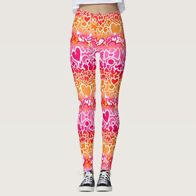 Legging Orgulho Arco-íris Lesbiano (Frente)