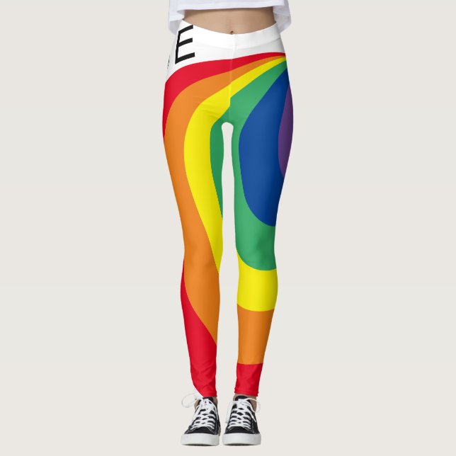 Legging Orgulho arco-íris LGBTQ (Frente)