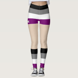 Legging Orgulho Asexual Curtos e Pernas