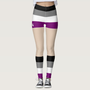 Legging Orgulho Asexual Curtos e Pernas