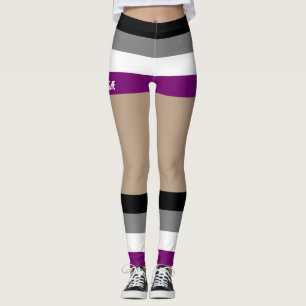 Legging Orgulho Asexual Curtos e Pernas