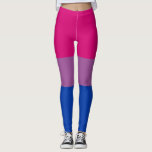 Legging Orgulho Bissexual (Bandeira Bi)<br><div class="desc">Esta design apresenta a bandeira do orgulho bissexual, que foi projetada pela primeira vez por Michael Page em 1998. Pretendia-se dar à comunidade bissexual o seu próprio símbolo comparável à bandeira orgulho gay. Na bandeira, o rosa é para a mesma atração de gênero, o azul é para diferentes atrações de...</div>