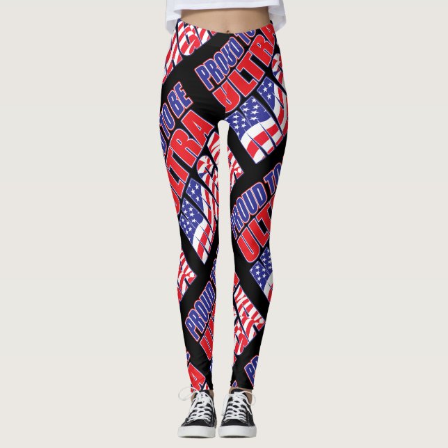 Legging Orgulho De Apoiar O Presidente Trump (Frente)