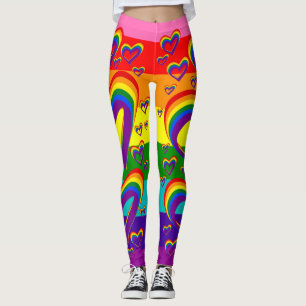 Legging Orgulho gay bonito do teste padrão engraçado LGB
