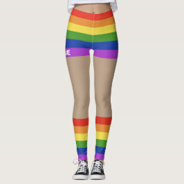 Legging Orgulho gay Faux Shorts & Legs