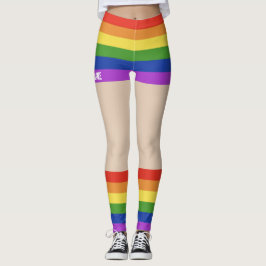 Legging Orgulho gay Faux Shorts & Legs