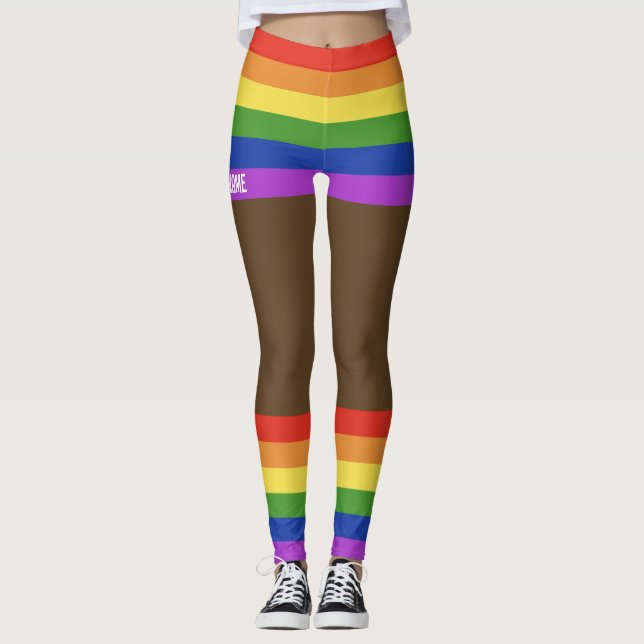 Legging Orgulho gay Faux Shorts & Legs (Frente)