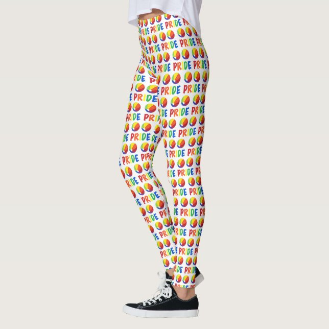 Legging Orgulho gay Rainbow Beach Beachball LGBTQ (Esquerda)