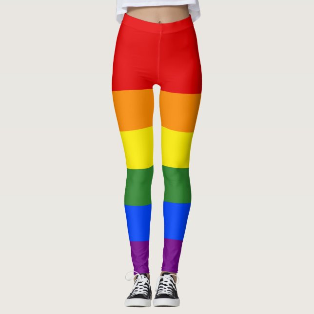 Legging Orgulho LGBT do Arco-Íris (Frente)