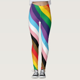 Legging Orgulho Progressivo Arco-Íris LGBTQ+