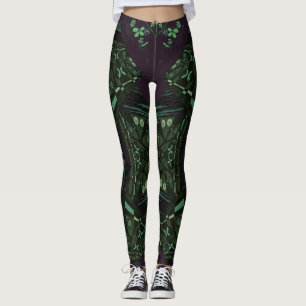 Legging Origami Chintz (L) Jade Negra Roxo