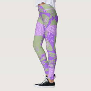 Legging Origami Chintz (L) Leggens Roxas Dusty