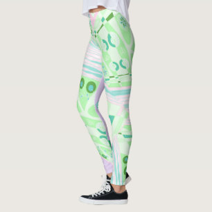 Legging Origami Chintz (L) Lilac Rosa Verde